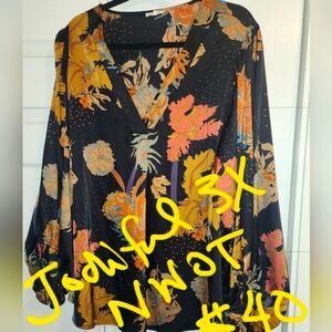 SOLD***Jodiful Tunic Blouse sz 3xl, Nw/oT